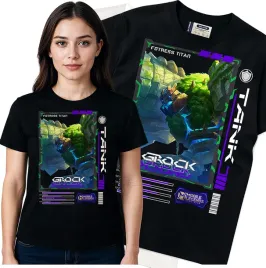 koszulka-damska-czarny-bawelna-t-shirt-m-nadruk