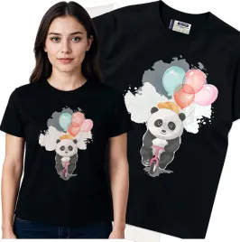 koszulka-damska-czarny-bawelna-t-shirt-s-nadruk