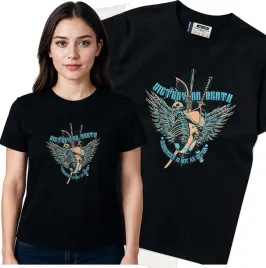 koszulka-damska-czarny-bawelna-t-shirt-s-nadruk