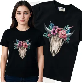 koszulka-damska-czarny-bawelna-t-shirt-s-nadruk