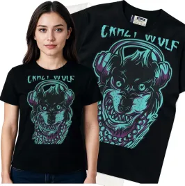 koszulka-damska-czarny-bawelna-t-shirt-s-nadruk