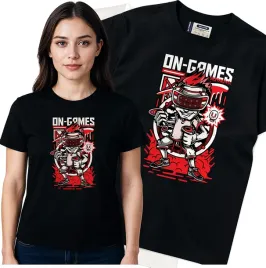 koszulka-damska-czarny-bawelna-t-shirt-s-nadruk