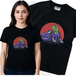 koszulka-damska-czarny-bawelna-t-shirt-m-nadruk