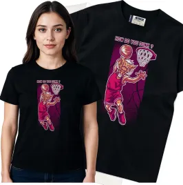 koszulka-damska-czarny-bawelna-t-shirt-s-nadruk