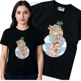 koszulka-damska-czarny-bawelna-t-shirt-xxl-nadruk