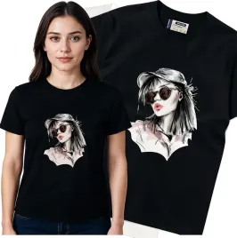 koszulka-damska-czarny-bawelna-t-shirt-l-nadruk