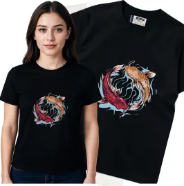 koszulka-damska-czarny-bawelna-t-shirt-l-nadruk