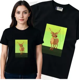 koszulka-damska-czarny-bawelna-t-shirt-s-nadruk