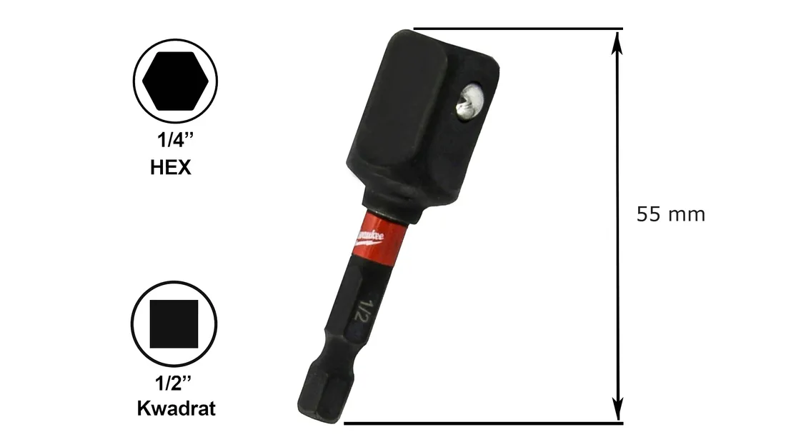 milwaukee-adapter-nasadek-bitow-hex-1-2-kwadrat-stan-nowy