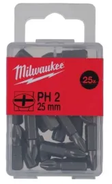 bit-ph2-philips-milwaukee-25mm-trwaly-i-wytrzymaly-w-opakowaniu-25-sztuk
