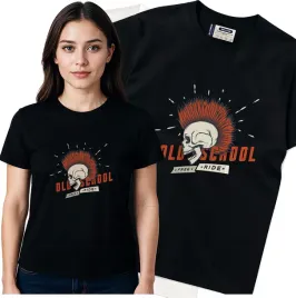 koszulka-damska-czarny-bawelna-t-shirt-s-nadruk