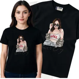 koszulka-damska-czarny-bawelna-t-shirt-l-nadruk