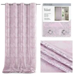 ameliahome-zaslona-na-przelotkach-velvet-silver-leaves-140x245-rozowa