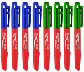 marker-budowlany-permanentny-niebieski-zielony-do-betonu-zestaw-mix-8szt