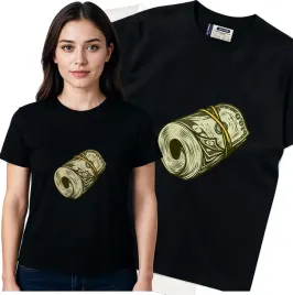 koszulka-damska-czarny-bawelna-t-shirt-l-nadruk