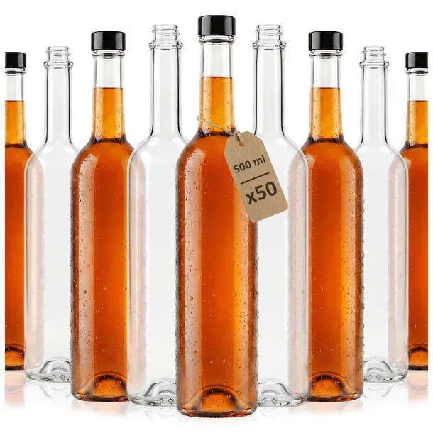 50x Butelki na nalewki bimber wódkę wino FUTURA 500 ml butelka na zakrętkę
