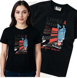 koszulka-damska-czarny-bawelna-t-shirt-l-nadruk