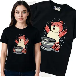koszulka-damska-czarny-bawelna-t-shirt-s-nadruk