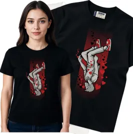 koszulka-damska-czarny-bawelna-t-shirt-xl-nadruk