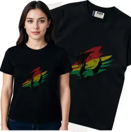 koszulka-damska-czarny-bawelna-t-shirt-s-nadruk