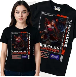 koszulka-damska-czarny-bawelna-t-shirt-s-nadruk