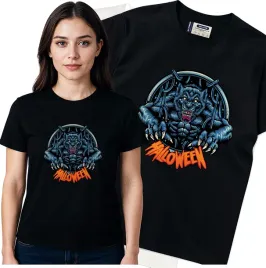koszulka-damska-czarny-bawelna-t-shirt-l-nadruk