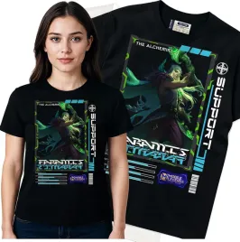 koszulka-damska-czarny-bawelna-t-shirt-s-nadruk