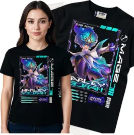 koszulka-damska-czarny-bawelna-t-shirt-s-nadruk
