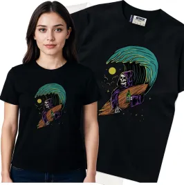 koszulka-damska-czarny-bawelna-t-shirt-l-nadruk