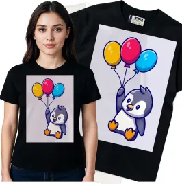 koszulka-damska-czarny-bawelna-t-shirt-m-nadruk