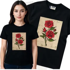koszulka-damska-czarny-bawelna-t-shirt-l-nadruk