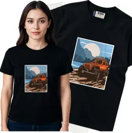 koszulka-damska-czarny-bawelna-t-shirt-m-nadruk