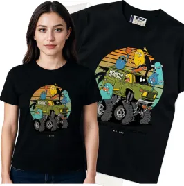 koszulka-damska-czarny-bawelna-t-shirt-m-nadruk