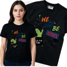 koszulka-damska-czarny-bawelna-t-shirt-m-nadruk
