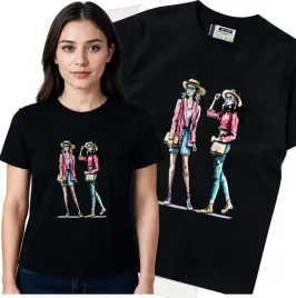 koszulka-damska-czarny-bawelna-t-shirt-m-nadruk