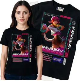 koszulka-damska-czarny-bawelna-t-shirt-s-nadruk