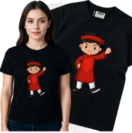koszulka-damska-czarny-bawelna-t-shirt-m-nadruk
