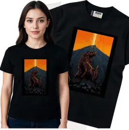 koszulka-damska-czarny-bawelna-t-shirt-m-nadruk