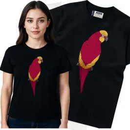 koszulka-damska-czarny-bawelna-t-shirt-l-nadruk