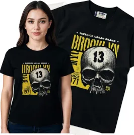 koszulka-damska-czarny-bawelna-t-shirt-l-nadruk