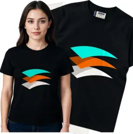 koszulka-damska-czarny-bawelna-t-shirt-m-nadruk