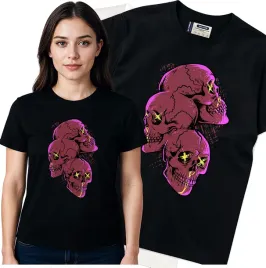 koszulka-damska-czarny-bawelna-t-shirt-l-nadruk