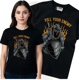 koszulka-damska-czarny-bawelna-t-shirt-l-nadruk