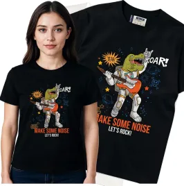 koszulka-damska-czarny-bawelna-t-shirt-s-nadruk