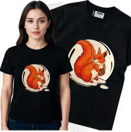 koszulka-damska-czarny-bawelna-t-shirt-m-nadruk