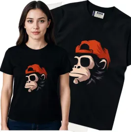 koszulka-damska-czarny-bawelna-t-shirt-m-nadruk