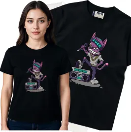 koszulka-damska-czarny-bawelna-t-shirt-xxl-nadruk