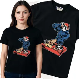 koszulka-damska-czarny-bawelna-t-shirt-l-nadruk