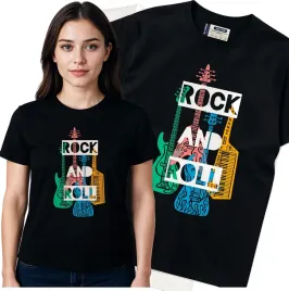 koszulka-damska-czarny-bawelna-t-shirt-s-nadruk