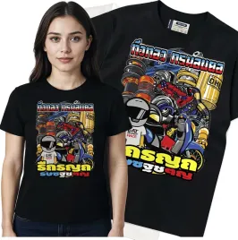 koszulka-damska-czarny-bawelna-t-shirt-l-nadruk